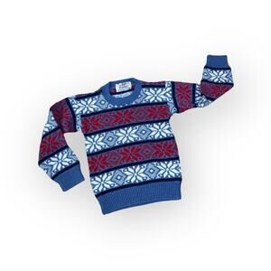 Vintage soft fair aisle nordic look boys sweater